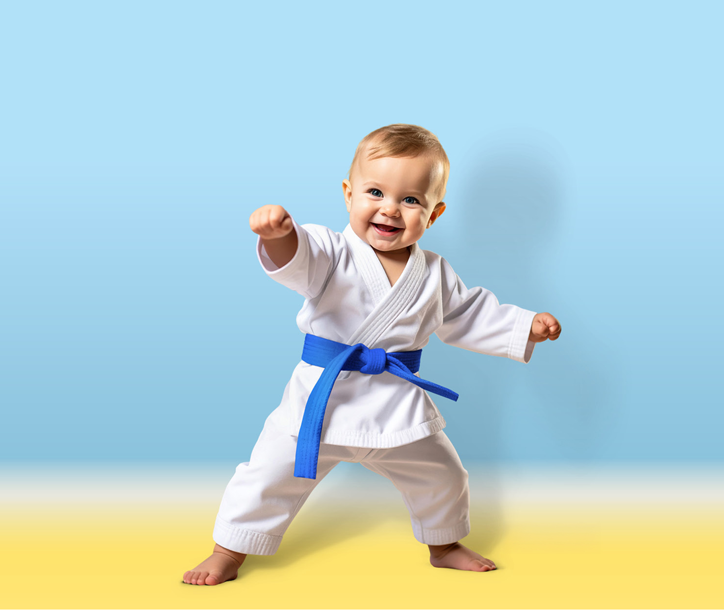 Kind macht Karate